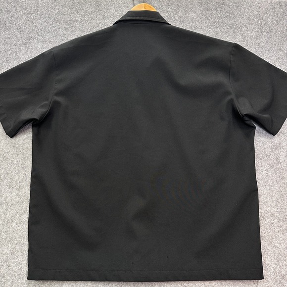 Steady Last Call Shirt Men s XL Black Red Skull Flames Rockabilly Bowling - Picture 8 of 8